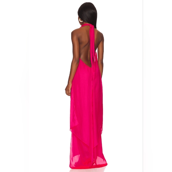 16. NWT BAOBAB X REVOLVE PROVIDENCIA MAXI DRESS IN FUSCHIA - Picture 2 of 6